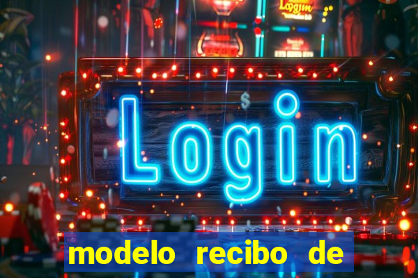 modelo recibo de pagamento autonomo